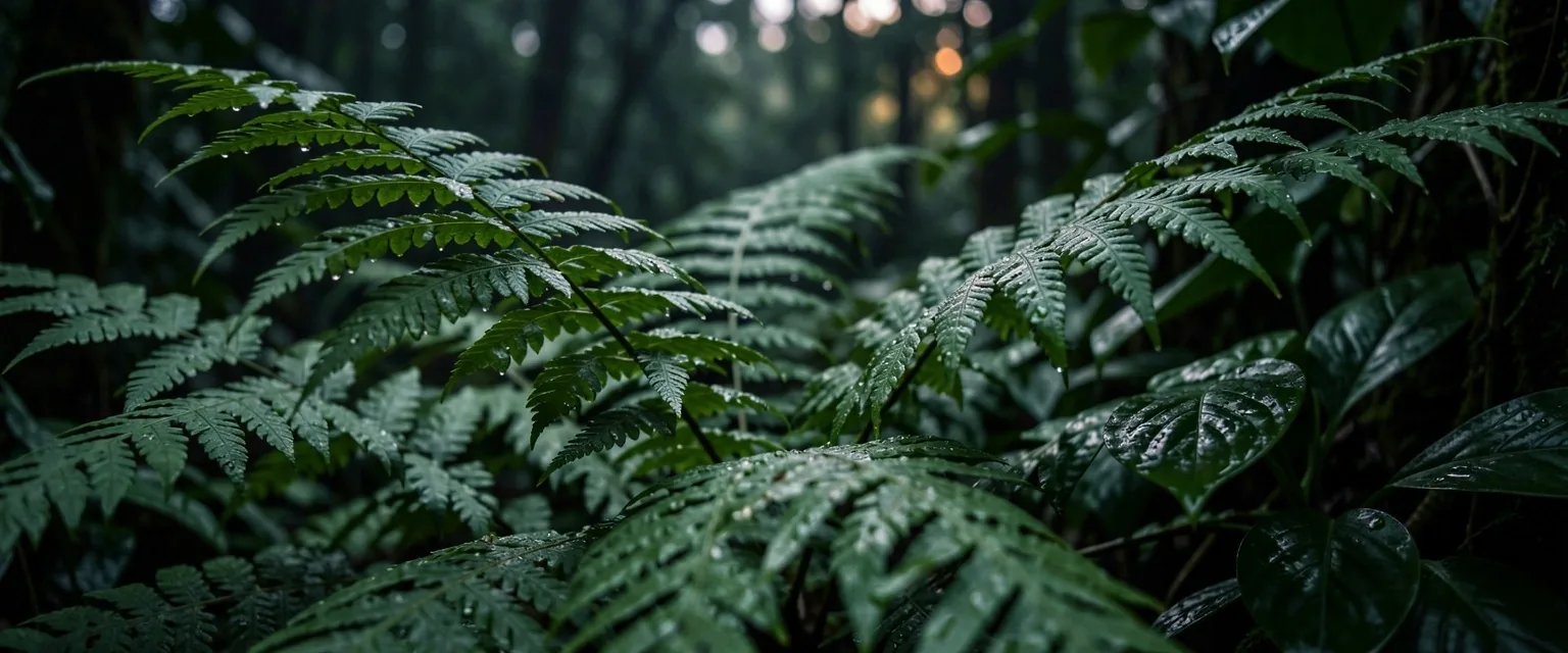 Indonesian rainforest atmosphere